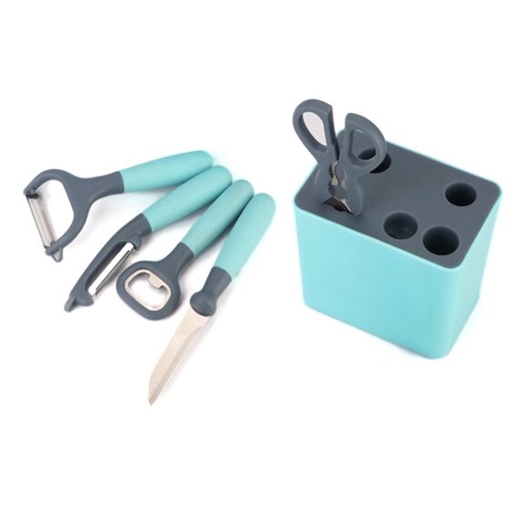 Cook with Color Kitchen Utensil Set - Aqua - Picture 2 of 3